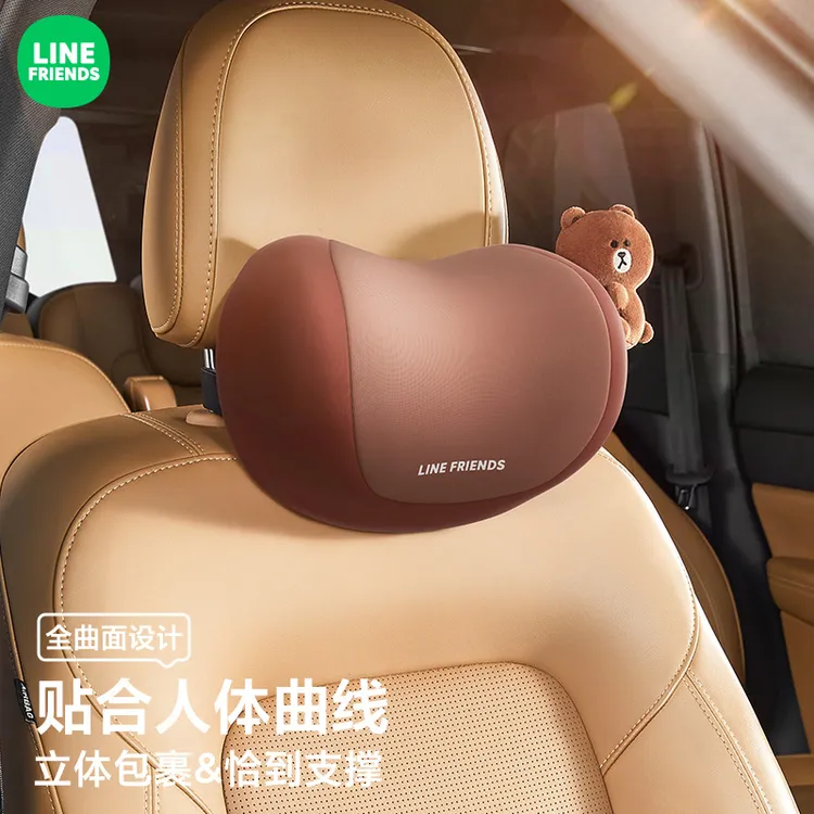 亲肤汽车头枕护颈枕头车载汽车专用护颈枕颈枕卡通可爱汽车用品