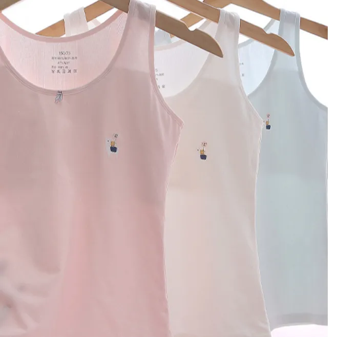 女童背心吊带发育期内衣小学生11岁儿童内穿打底小背心少女文胸薄