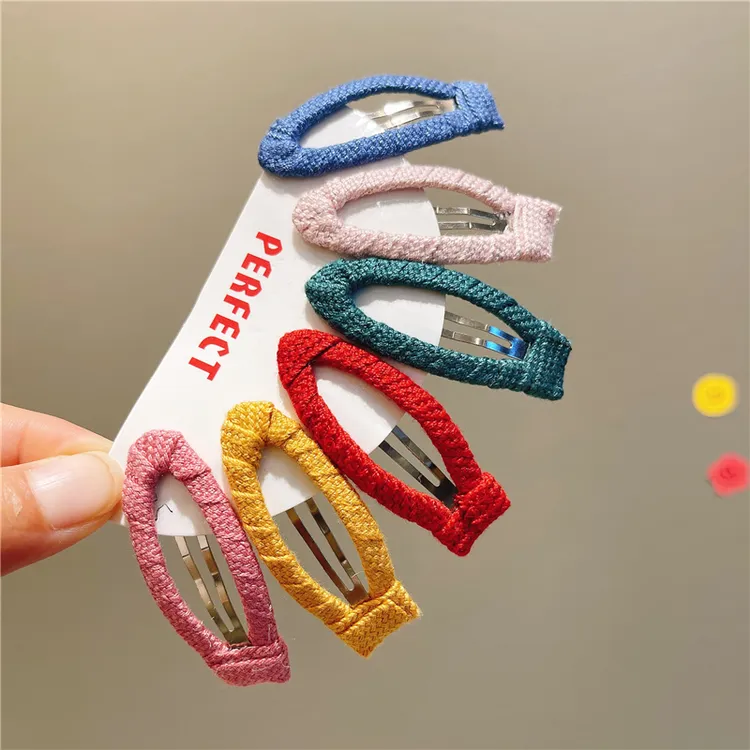 儿童韩版发饰宝宝不伤发刘海夹布艺bb夹女孩发卡婴儿头饰女童发夹