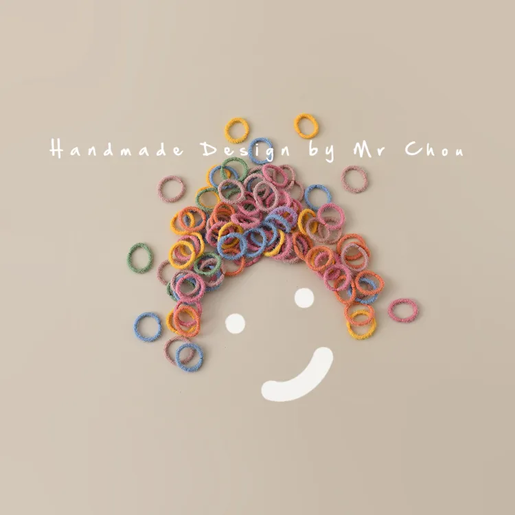 100根小皮筋发绳婴儿不伤发扎啾啾头绳女童宝宝彩色发圈儿童发饰