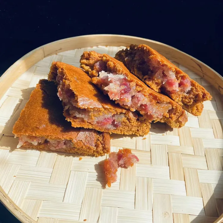 云腿苦荞红饼手工制作宣威火腿香中带甜好吃不油腻400克/盒