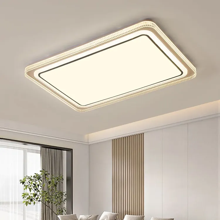 2024家用吸顶灯简约轻奢长方形大厅创意大气新北欧餐厅圆形