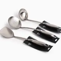 不锈钢一体成体锅铲锅勺漏勺