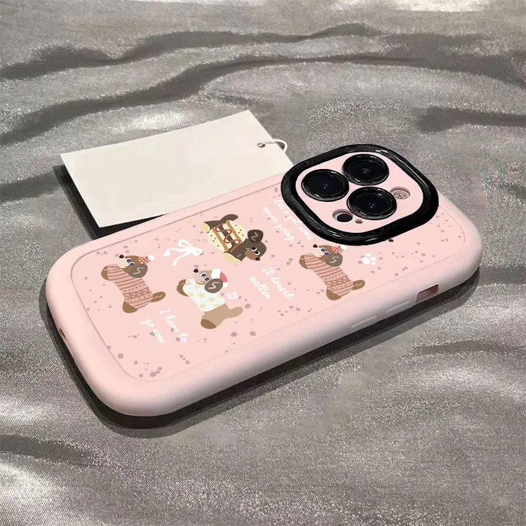墨点腊肠狗适用iphone16苹果15promax全包手机壳14泡芙13p/12/11