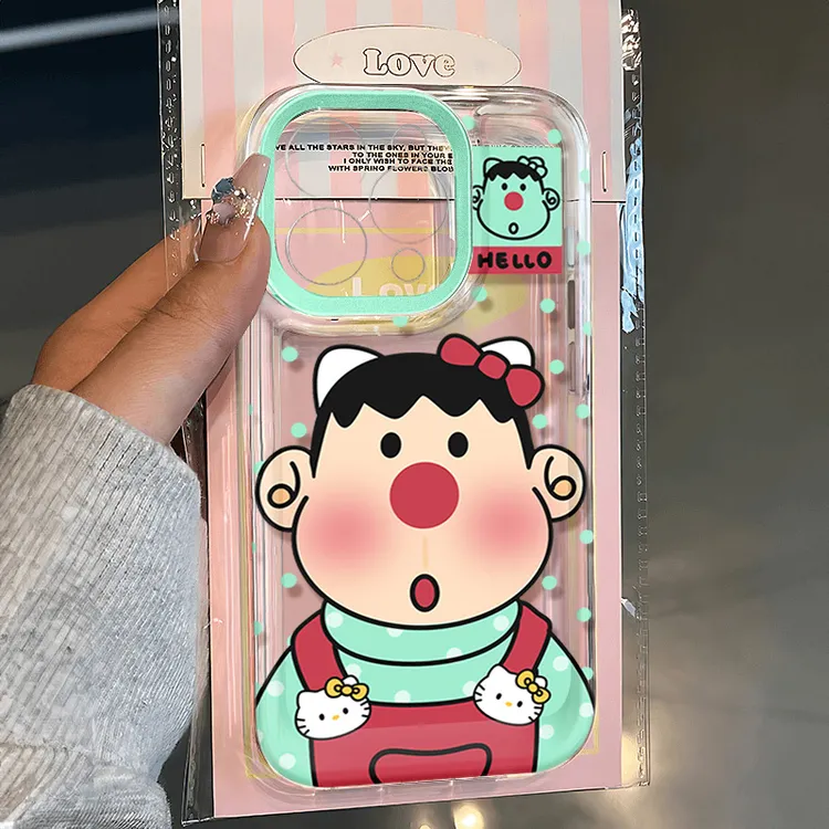 凯蒂猫胖虎适用苹果13 15手机壳iPhone14promax防摔12 11卡通xr软