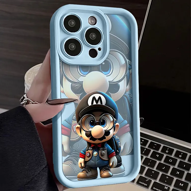超级马里奥iPhone14promax手机壳软硅胶苹果15全包13防摔12高级11