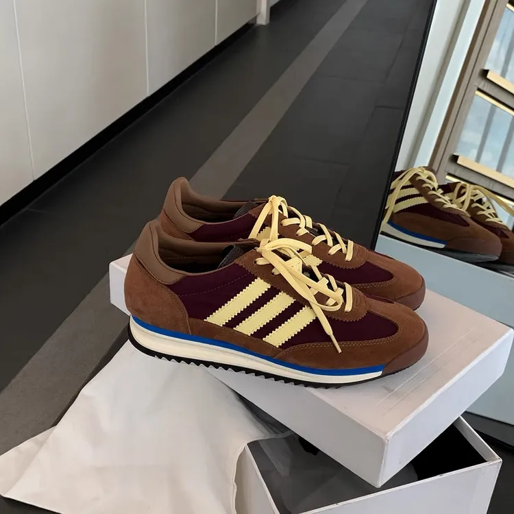 START 美式女孩~复古系带拼色休闲运动鞋女德训鞋阿甘鞋2025新款