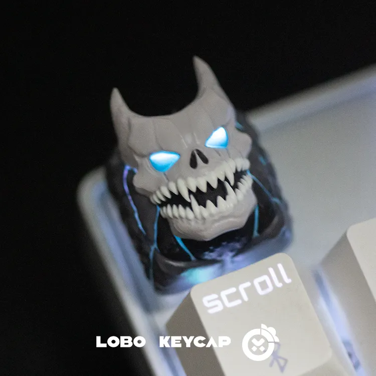 怪兽8号透光个性键帽单个键帽高颜值键帽高端键帽手工diy萝卜外设