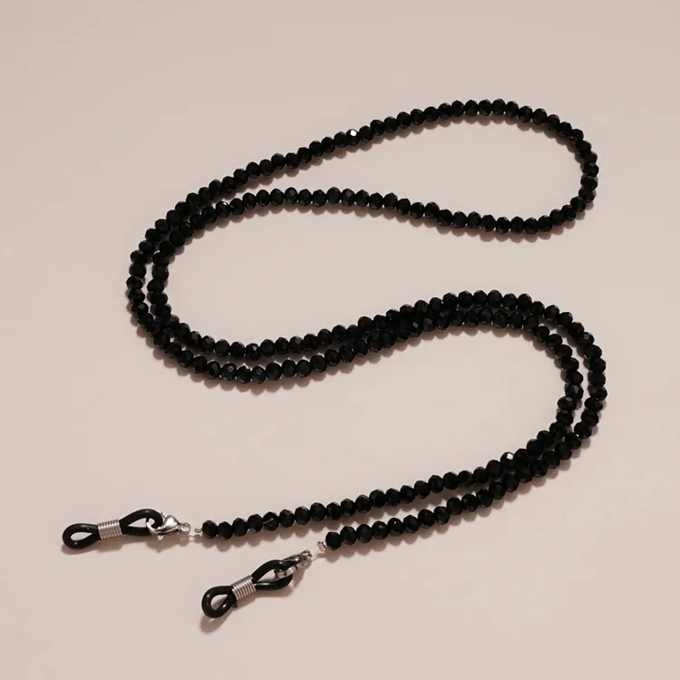 日本眼镜链条挂脖水晶口罩挂链挂绳复古太阳眼睛链眼镜绳墨镜链子