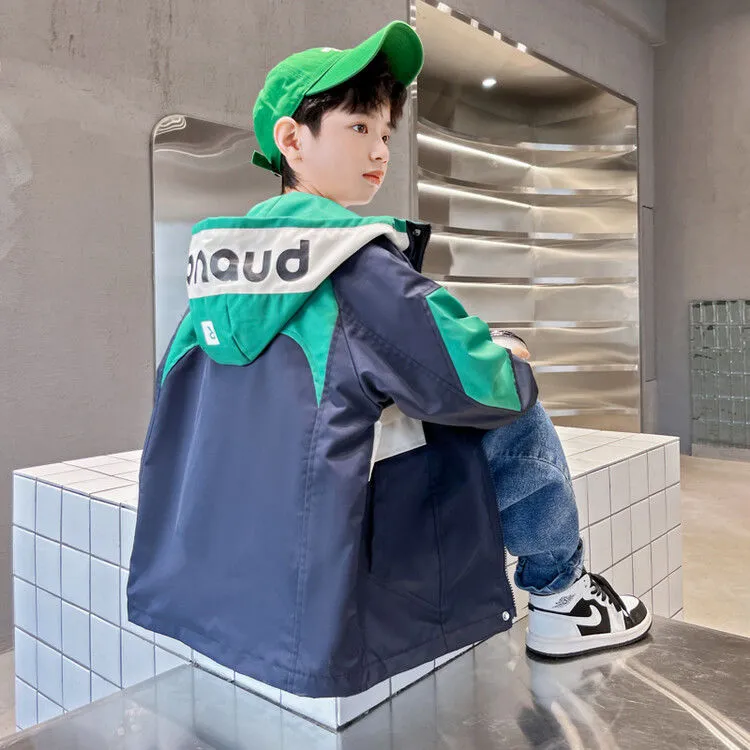 儿童装男童春装外套春秋款2024新款炸街中大童男孩帅气秋季洋气潮