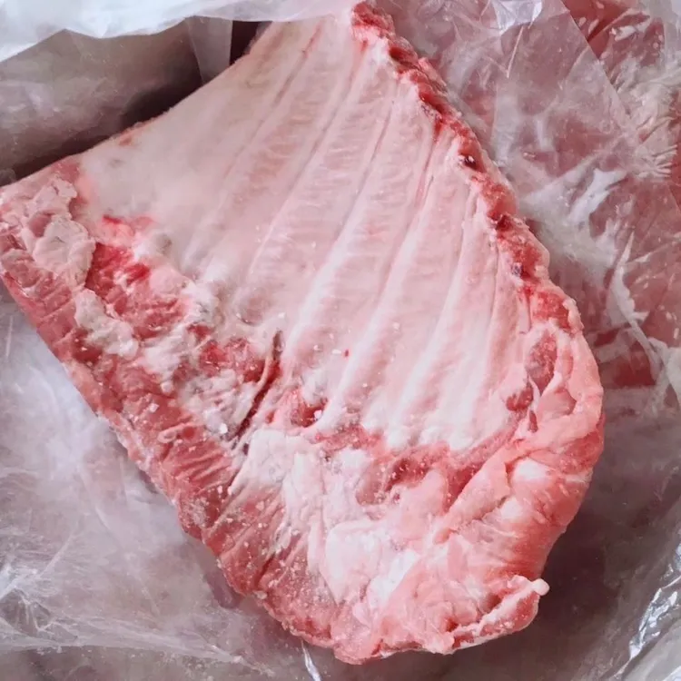 新鲜冷冻猪肋排4-6片一箱20斤猪排骨免费切割饭店食堂用批发