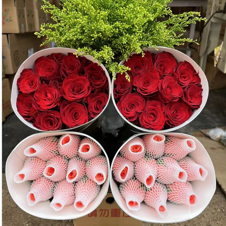 【云南鲜花】【红玫瑰+粉玫瑰】云南基地直发客厅家居摆件插花