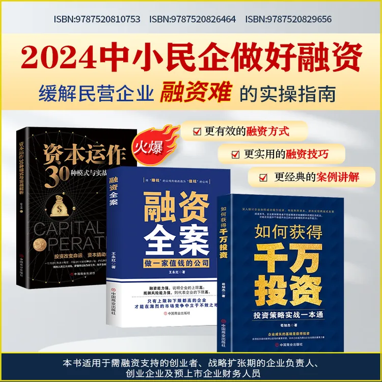 资本运作30种模式+如何获得千万投资+融资全案：做一家值钱的公司