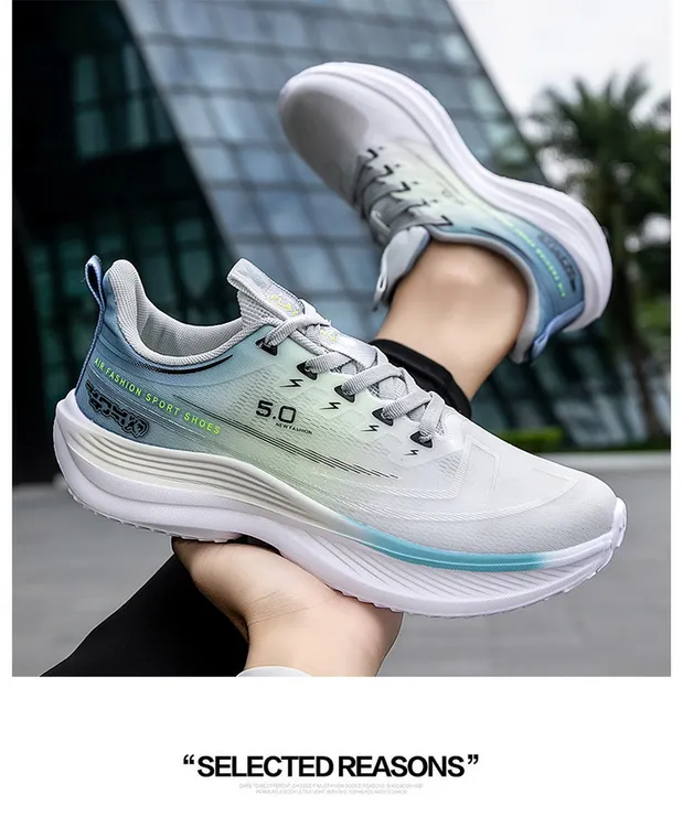 PLAYYOUNG夏季男女同款软底休闲缓震透气运动跑步舒适耐磨鞋A50