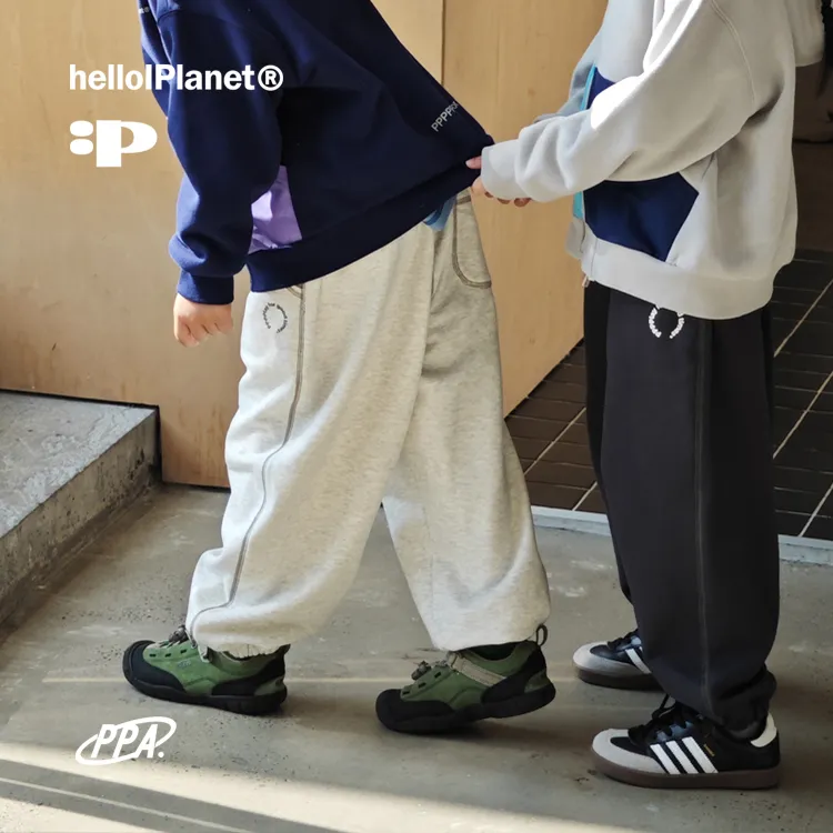 ppapa 三色束口长裤运动裤儿童中大童  1013029