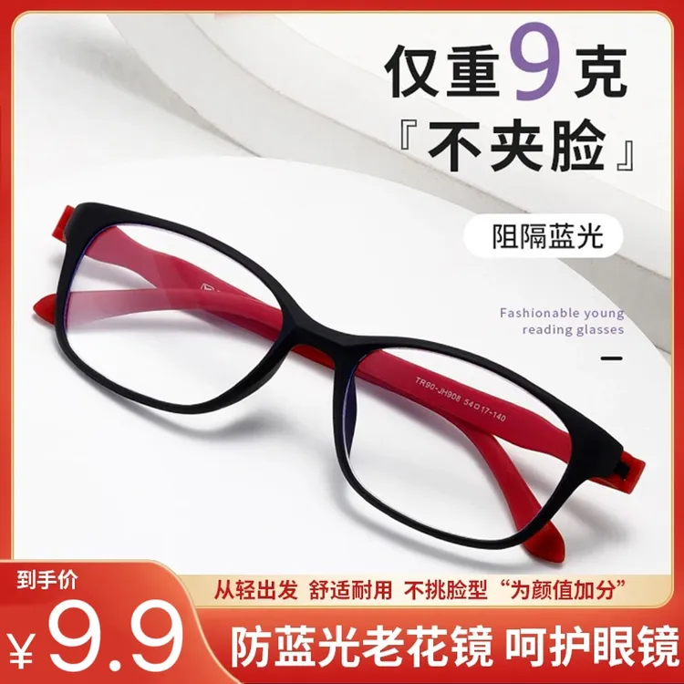 【工厂直销】新款超轻运动刀锋老花镜 时尚百搭超清镜片柔韧镜腿H1商品图