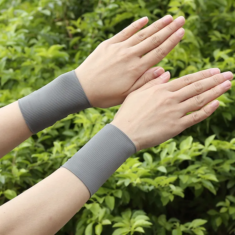 夕阳一刻夏季运动手腕套男士薄款健身跑步女遮疤弹力透气短款护腕