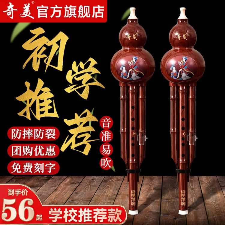奇美葫芦丝乐器初学者C调降B调儿童专业演奏防摔胡芦丝小学生专用