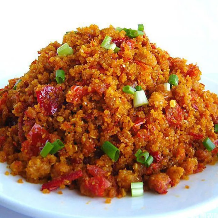 榨广椒湖北恩施土特产榨辣椒玉米面酸辣老坛腌制渣海椒鲊广椒500g