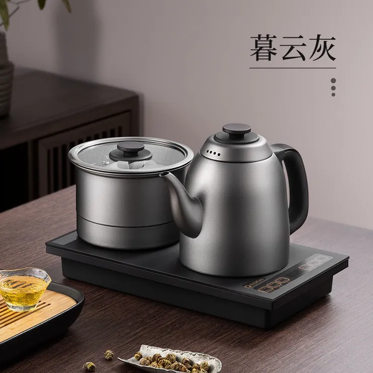 纯钛烧水壶钛煮茶壶全自动恒温一体式茶艺壶