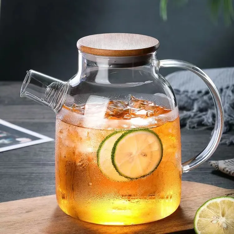 加厚耐高温玻璃水壶防爆泡茶壶蒸煮茶壶家用茶具玻璃茶壶凉开水壶