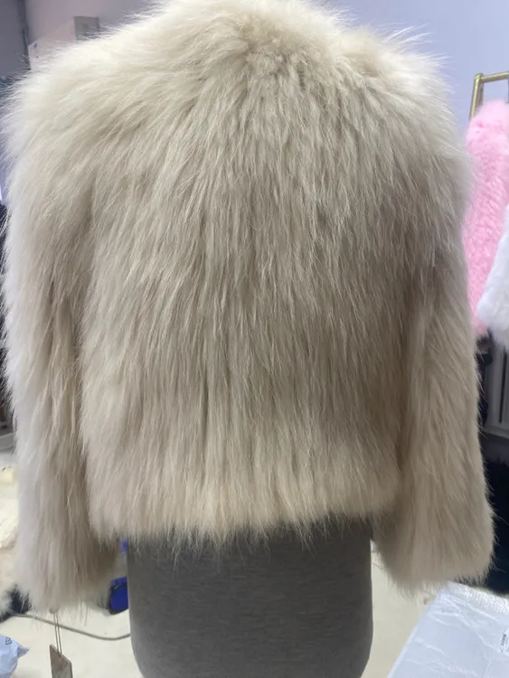 新款貉子毛双面编织加密加厚50款外套2024款设计师短款百搭女款