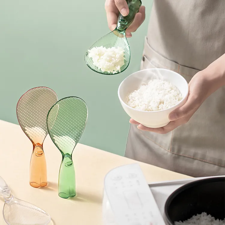 【缘巢】小怪兽饭勺盛饭不粘可立式耐高温透明易清洗