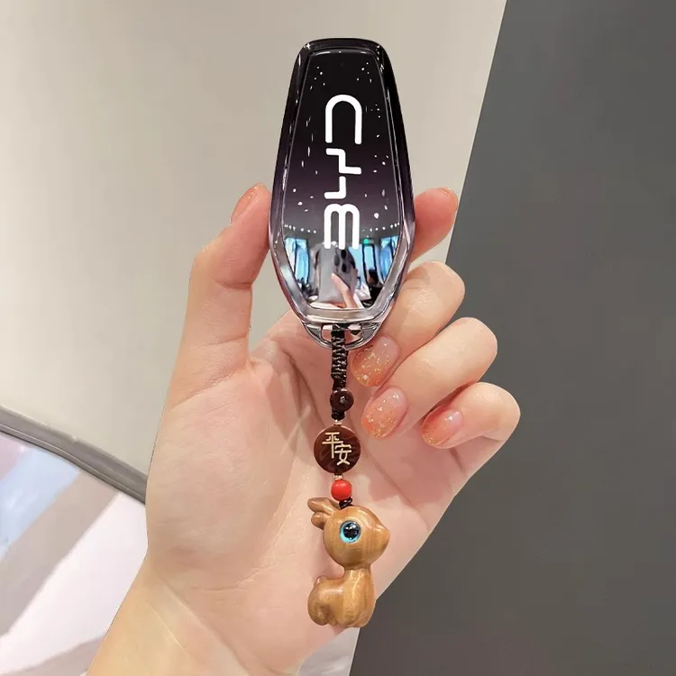 【一鹿平安】比亚迪钥匙套海豚车汉ev秦plusdmi男元驱逐舰05女max扣