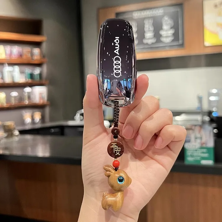 【一鹿平安】适用奥迪a6l钥匙套女a4l壳q5l扣a3包q3专用q2la4/a5/a6