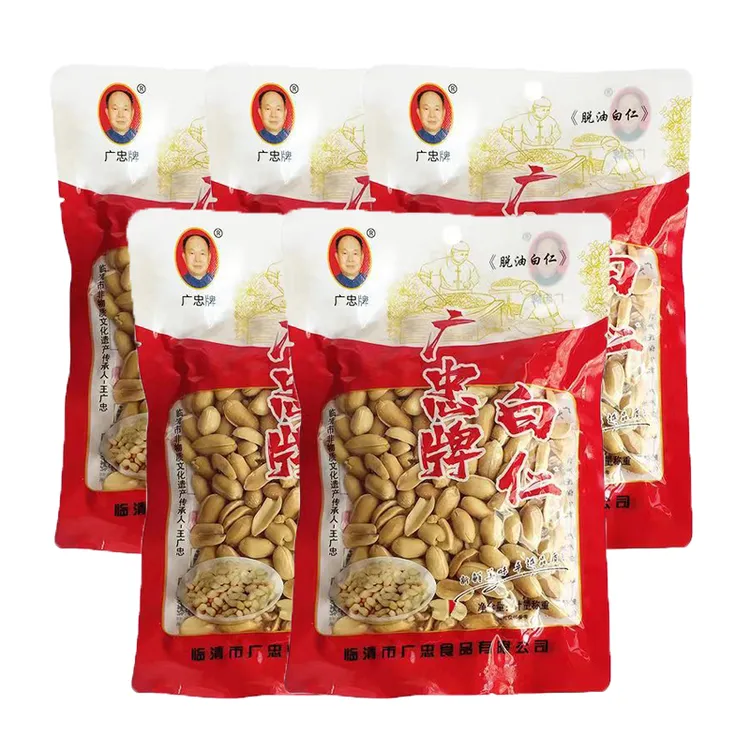 【国货】山东特产刘垓子广忠白仁脱皮脱油花生米约200g油炸花生仁
