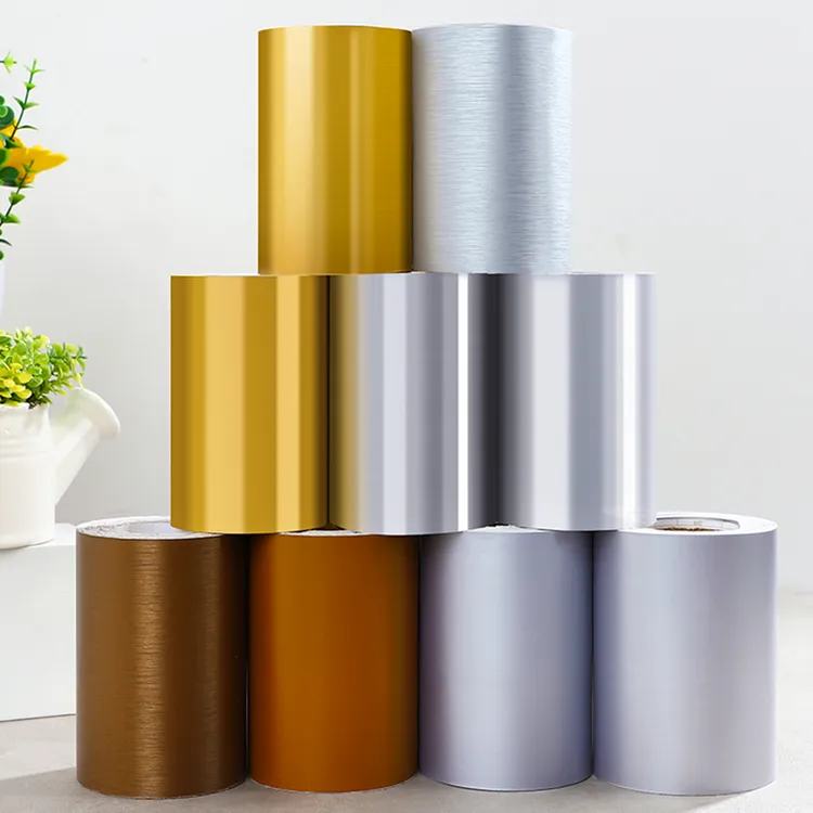 仿不锈钢铝合金门框包边贴玻璃门框仿金属贴纸立体家居窗框翻新