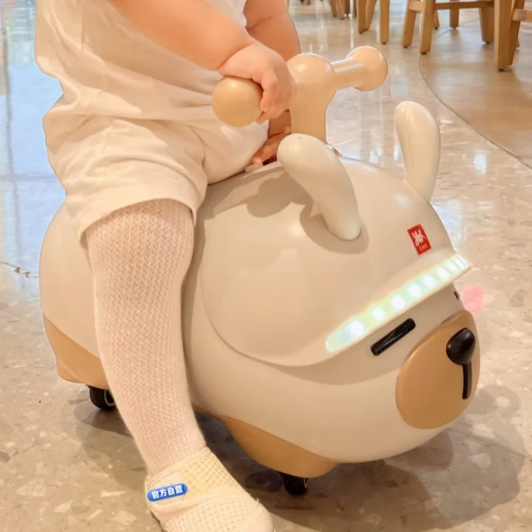 儿童溜溜车可连接蓝牙滑行车学步车花生车幼儿扭扭车花生扭扭车