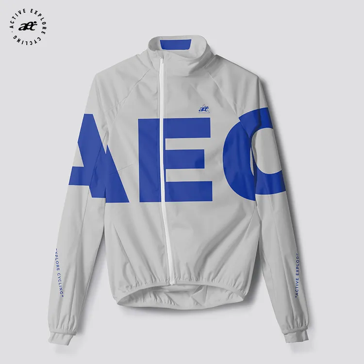 aec2025新款防风衣静速-蓝男女骑行服轻薄外套公路自行车风衣