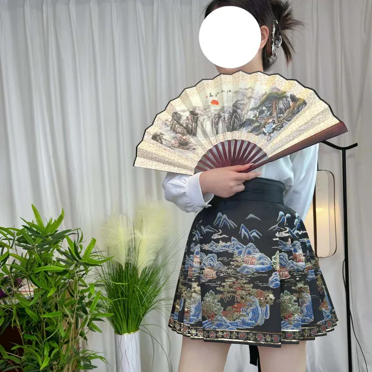 千里江山【短款单件】马面裙织金春夏时尚气质复古古风日常网红女士