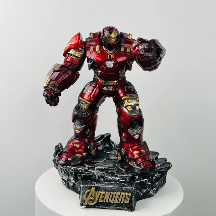 （战损版）复仇者联盟3钢铁侠反浩克MK44动漫1:6摆件礼物钢铁侠手办