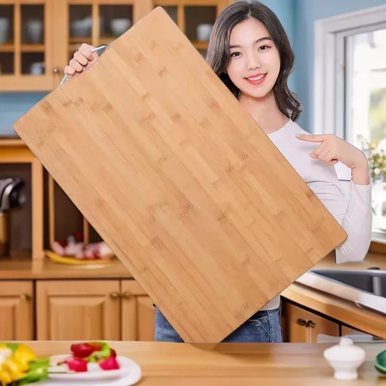 切菜板双面菜板防霉厨房竹砧板家用大号楠竹实木加厚儿童水果案板