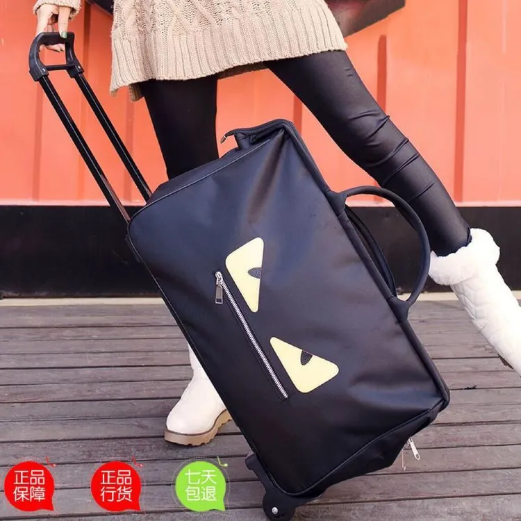 大容量防水短途手提旅行袋轻便登机拉杆包男健身包旅游收纳行李包