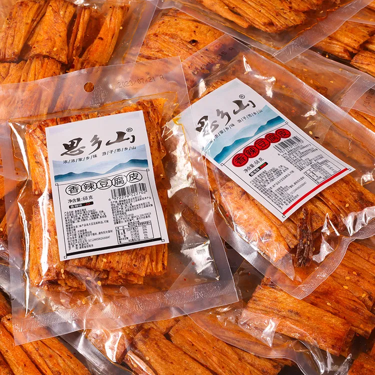 思乡山爆辣豆卷豆皮网红辣条香辣湖南特产怀旧零食麻辣68g小吃