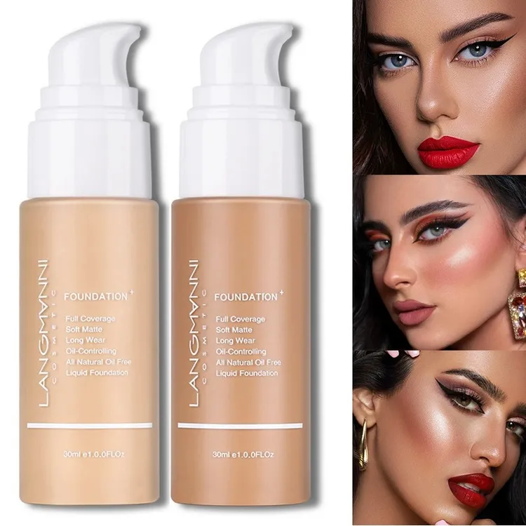 黄黑皮遮瑕粉底液推荐防水持妆不脱妆欧美妆遮斑点哑光控油学生