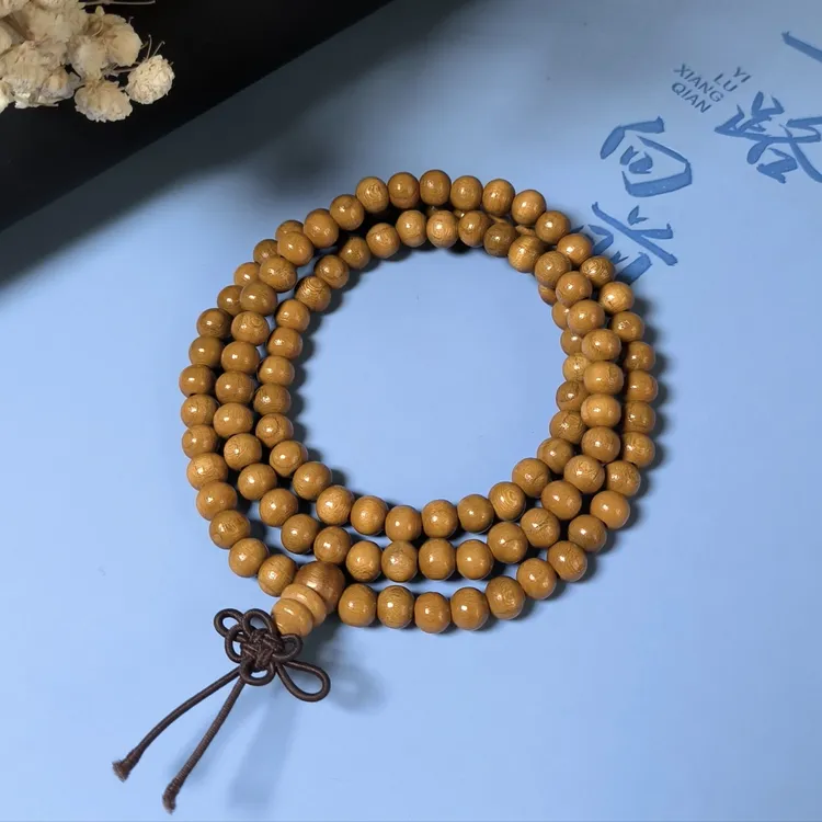 桃木手串男女108颗佛珠手持