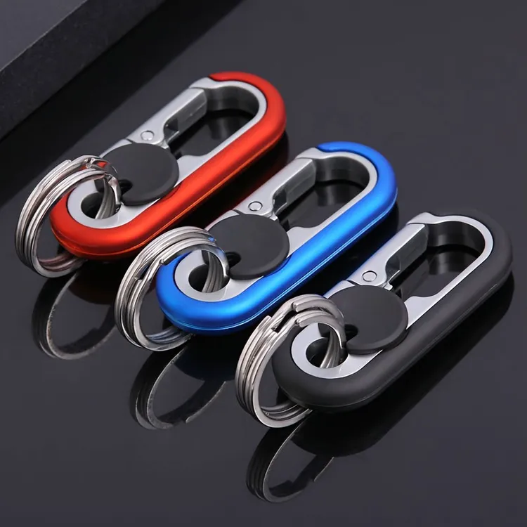2024新款汽车锁匙钥匙扣男挂件高档金属钥匙链环防丢商务创意礼品