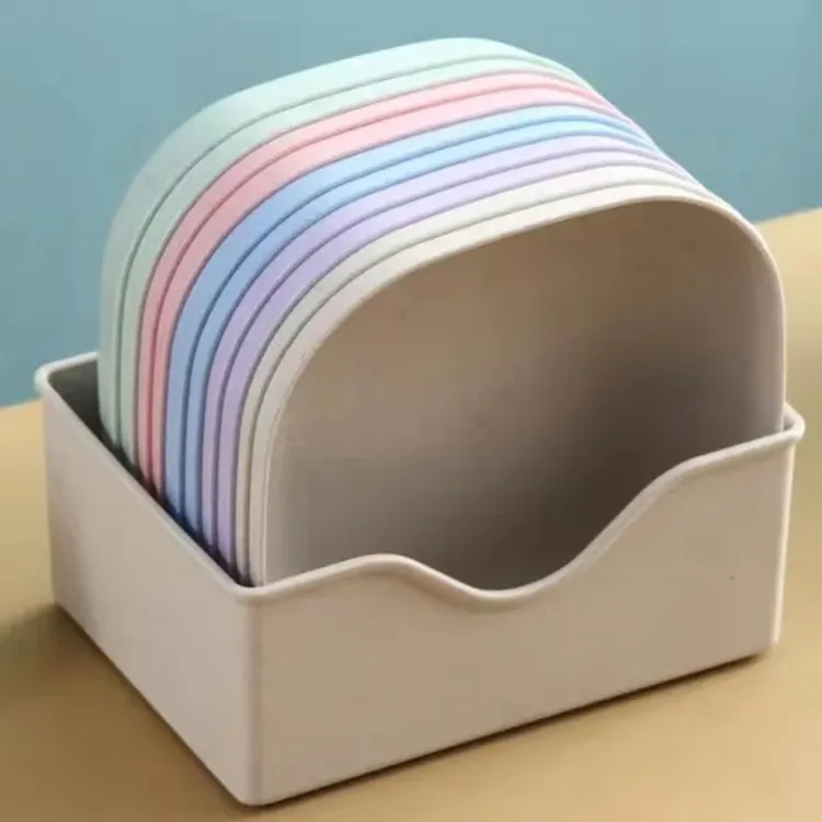 水果盘【10个+1底座】家用吐骨碟防摔耐摔小盘子日式垃圾盘碟子加深