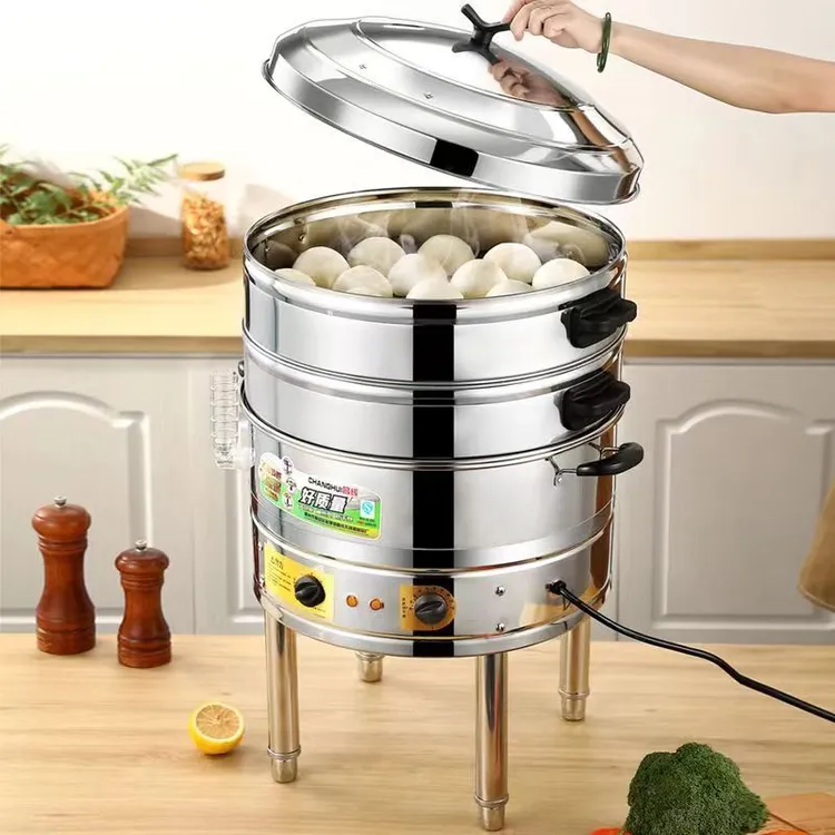 家用电蒸锅多功能蒸包炉大容量不锈钢蒸煮蒸包子蒸馒头多层电蒸笼