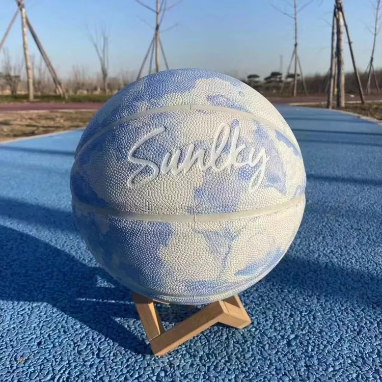 五号六号七号篮球吸汗耐磨防滑软皮手感好高弹性涂鸦女生中考专用