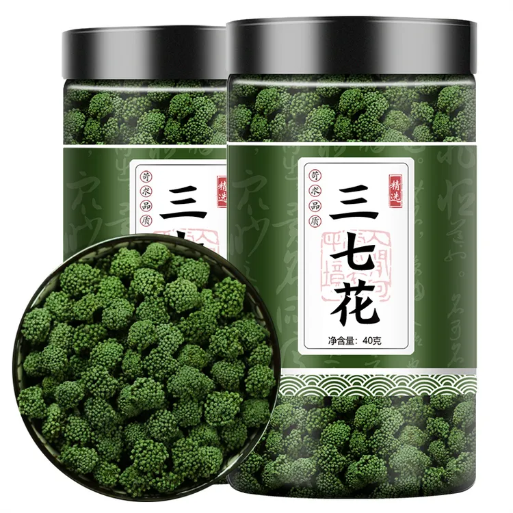 新鲜三七花云南野生文山特级叶菜正品 40克新田七花茶林下干37花