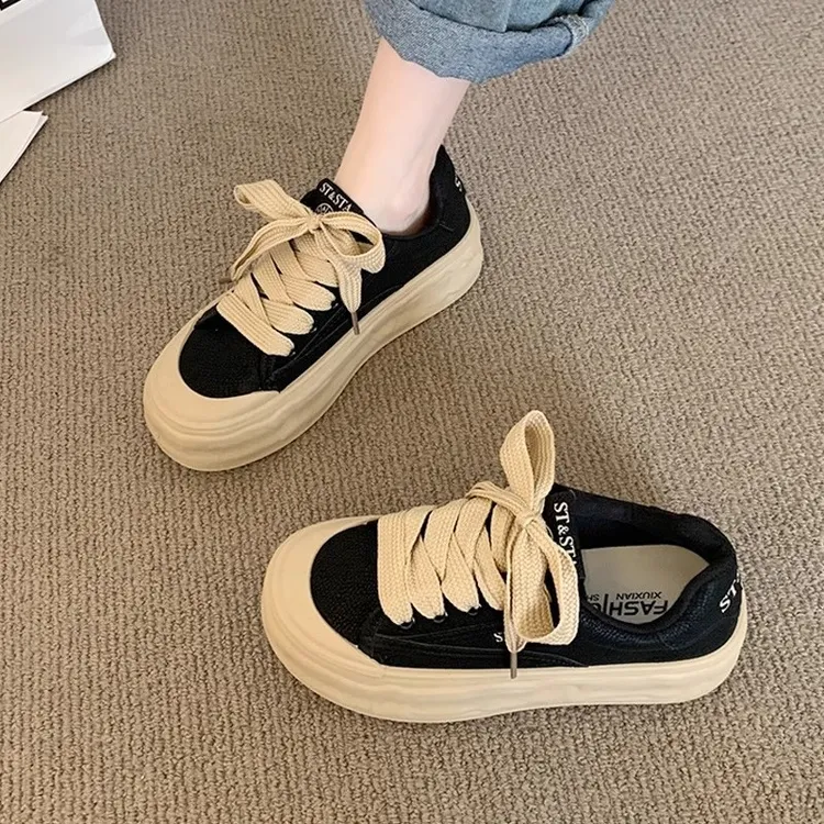 啄木鸟时尚厚底休闲女玛丽鞋子珍板鞋网红百搭阔腿裤必备鞋韩版潮