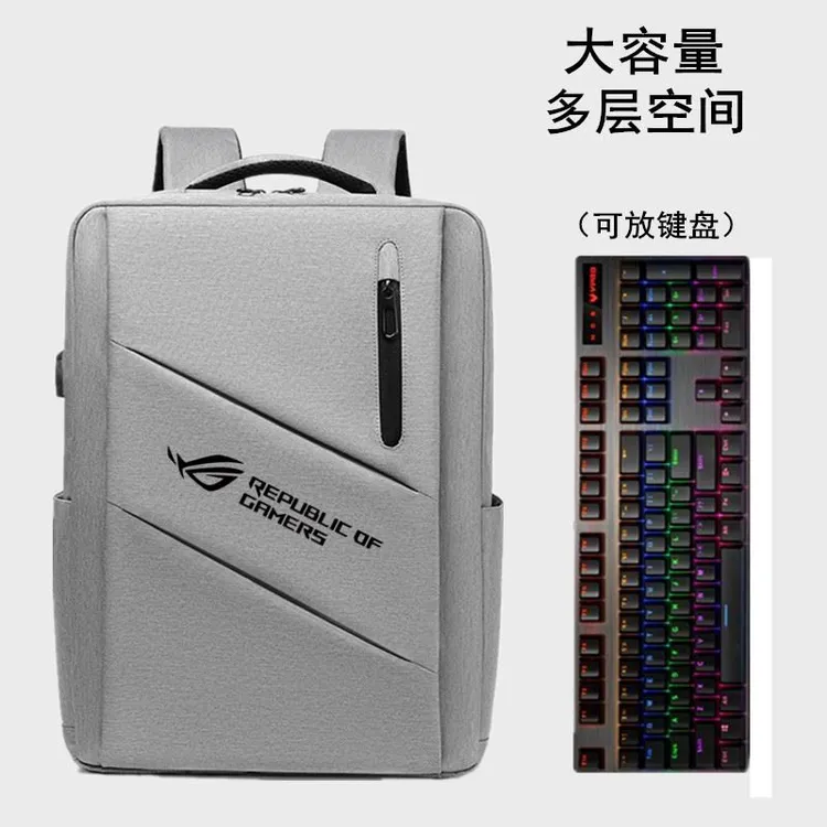 华硕枪神7plus电脑包18寸玩家式度魔霸新锐双肩包15.6寸