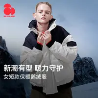 SCALER/思凯乐秋冬女保暖防水鹅绒夹克羽绒服加厚御寒F6100829