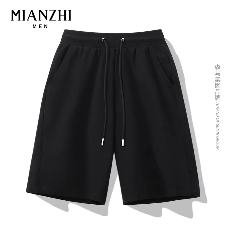 棉致MIANZHI纯色短裤男士夏季外穿潮流百搭五分裤宽松休闲运动裤