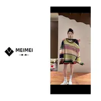 XMM【针织镂空条纹防晒衣】夏季款时尚百搭休闲宽松显瘦防晒衣35165